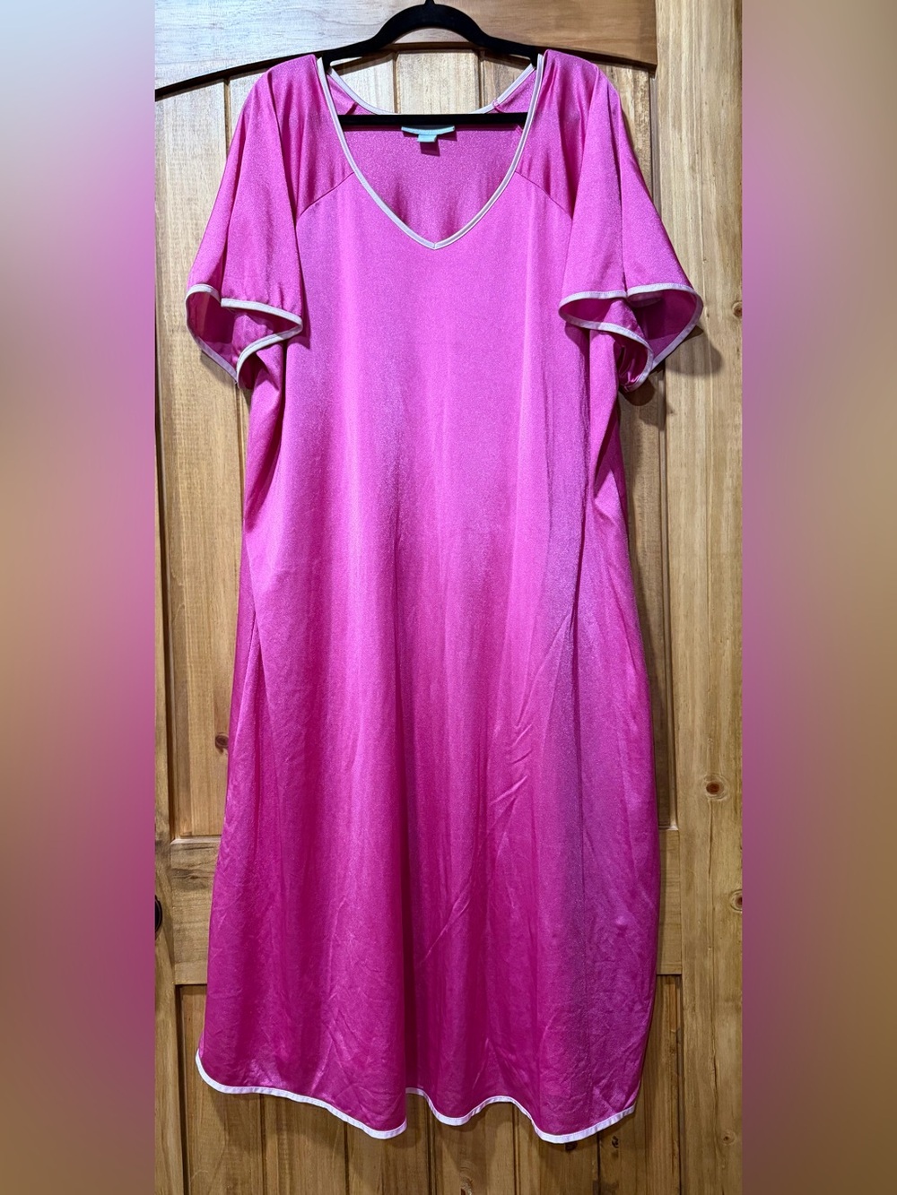 Only Necessities Magenta Pink Silky NightGown